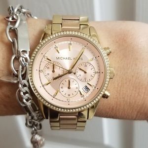 Michael Kors Rose gold accent watch MK6475